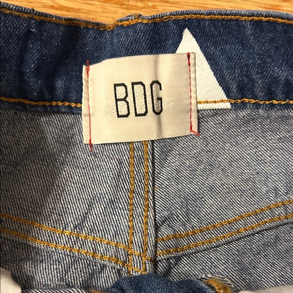 BDG Women's Blue Star Patterned Streetwear Straight Jeans - Picture 3 of 11